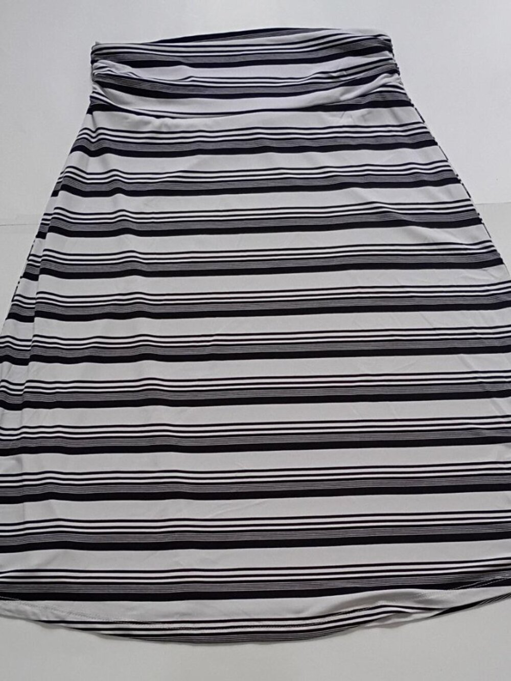 GILLI Striped Skirt (black & white) M
